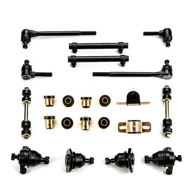 Black Poly Front End Suspension Rebuild Kit Fits 1963 1964 Chevrolet Full Size - Image 1 of 4