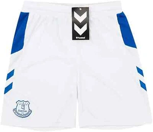 Everton FC Football Shorts Kids All Sizes Home Kit Hummel - Picture 1 of 2