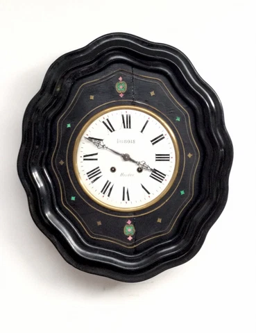 Antique wall French clock -Working By Dubois Houdan Probably 1860 Cover