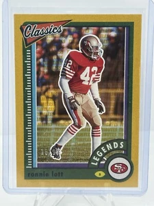 2022 Panini Classics - Legends Timeless Tributes Gold #133 Ronnie Lott /99 - Picture 1 of 3