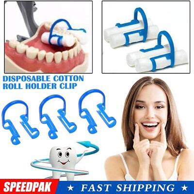 20PCS Blue Disposable Cotton Roll Holder Clip Dental Dentist Clinic Holder_ O5L7 • 4.27£