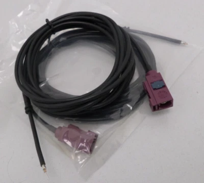 2 Stk. 2,5m HF Antennenkabel RG174 FAKRA D Buchse GSM UMTS Bordeaux violet -D-RA - Bild 1 von 4