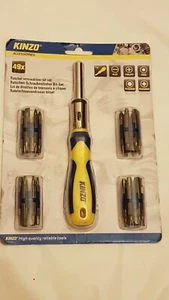 49pc Kinzo Ratchet Screwdriver Multi Bit Tool Kit Set Handle DIY Home Repairs - Picture 1 of 2