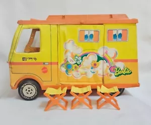Camper Barbie Country Mattel 1970 vintage con sedie - non completo - Foto 1 di 21