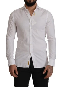 BD BAGGIES Shirt White Cotton Long Sleeves Dress Formal Men s. S $150 - Picture 1 of 10
