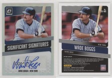 2018 Panini Donruss Optic Significant Signatures Wade Boggs #SIG-WB Auto HOF