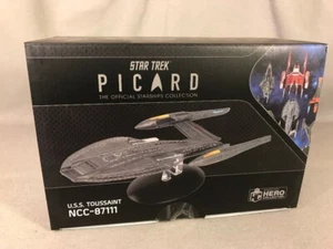 U.S.S. TOUSSAINT mit Mag Eaglemoss Star Trek Picard Raumschiff!! - Bild 1 von 4