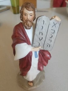 Vintage Homco Religious Biblical Painted Moses With The Tablet Figurine #1464 - Picture 1 of 4