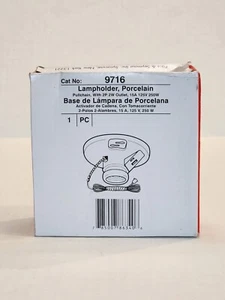 Pass & Seymour 9716 White 250W 15A 125V Incandescent Porcelain Lamp Holder - Picture 1 of 6