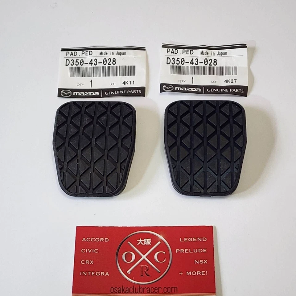 Mazda 3 5 Rx-8 & Mx-5 Miata OEM Black Rubber Brake or Clutch Pedal Pad