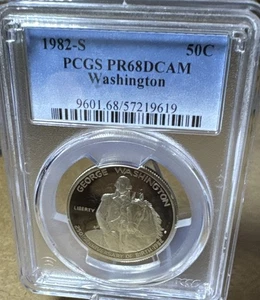 1982 S Proof 50c Washington Silver Half Dollar PCGS PR68 DCAM - Picture 1 of 1