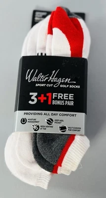 Calcetines de golf Walter Hagen corte deportivo 3+1 talla 8-13 Foto 1 de 3