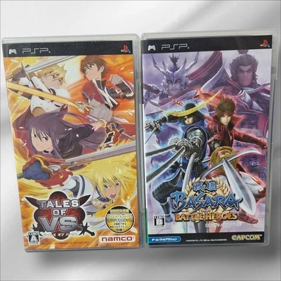 PSP Game Software Set of 2 Tales of Versus Sengoku BASARA USED Japan Free Ship - Image 1 of 4