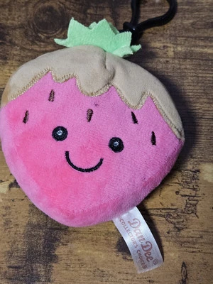 Dan Dee Strawberry Foodie Plush Stuffed Animal Toy Collectible Bag Clip EUC - Image 1 of 4
