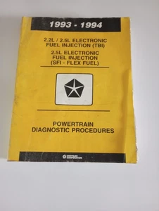1993-1994 2.2L 2.5L Electronic Fuel Injection TBI SFI Powertrain Diagnostic USED - Picture 1 of 1