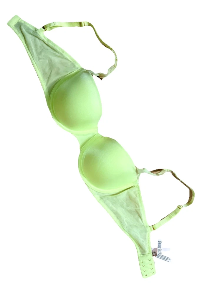 Sujetador Victoria's Secret Amarillo 36D Muy Sexy Suave Logo Bordado Balconette Foto 1 de 3