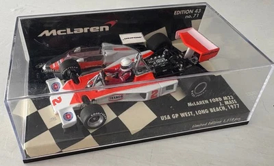 Minichamps F1  1:43 Jochen Mass  1977 Long Beach USA M 23  McLaren Ford  43:71 - Image 1 of 2