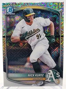 2025 Bowman Chrome Prospects Mojo Nick Kurtz #BCP-114 & Chrome RC. Athletics. - Picture 1 of 6