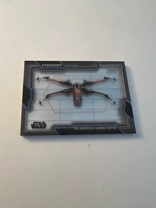 2024 Topps Chrome Star Wars Poe Dameron X-Wing (Starships SSP Insert) #S-12 - Bild 1 von 2