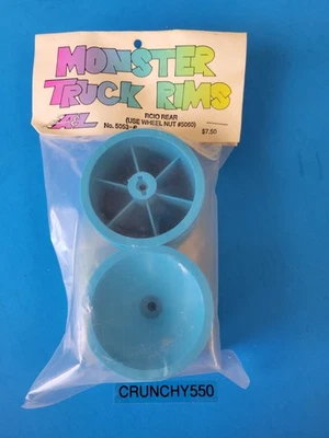 A&L Monster Truck Conversion Wheels Rear Associated RC10 5053-B Blue 2.2 Rims RC - Image 1 of 4