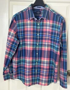 American Eagle Mens XL Prep Fit Multicolor Plaid Button Shirt Casual Preppy - Picture 1 of 9