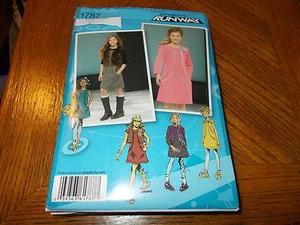 Simplicity Pattern 1787 Girls/Girl Plus PROJ RUNWAY Dress~Jumper w/Opts & Vest - Picture 1 of 2