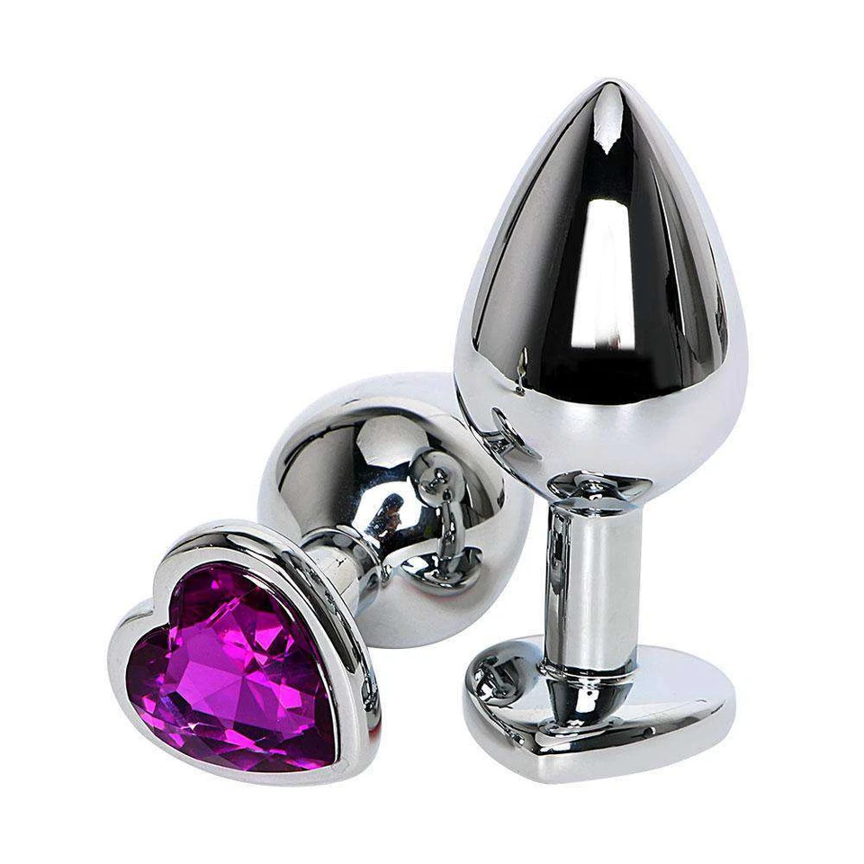 Bijou Intime Style ROSEBUD Plug anal Coeur Métal Rose GODE - SEX TOYS - Photo 1/1