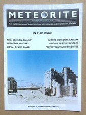 Meteorite Magazine Nov 2007 Vol. 13, No. 4 by Meteorite Men Steve