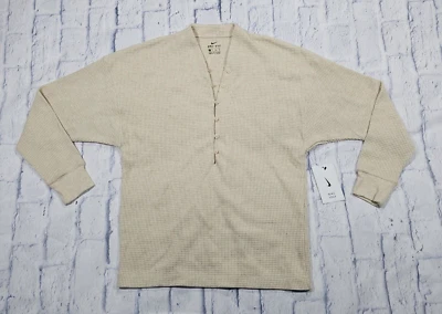 Nike MUJERES XS Yoga Declaración Limpio Cubrir Camisa Manga Larga Beige CV9905-141 Foto 1 de 4