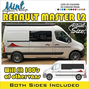 RENAULT MASTER L2 Motorhome Camper Decals Stickers Van Graphics NO P&P 031 - Picture 1 of 4