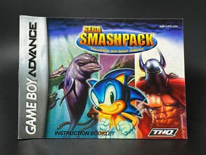 Sega Smashpack (Nintendo Game Boy Advance GBA) *MANUAL ONLY* - Picture 1 of 2