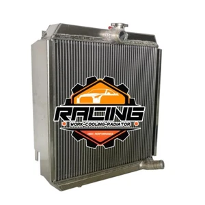 2-Row Aluminum radiator for Land Rover Series 2A / 3 2.3L diesel gas Polished - Picture 1 of 5