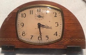 RARE VINTAGE Ingram Windsor DESK ALARM CLOCK Art Deco Not Running - Picture 1 of 10