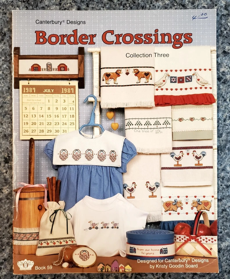 Cross Stitch Border Patterns Book - Image 1 of 1