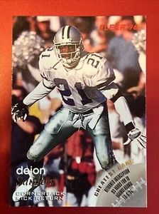 1996 Fleer Football Card #36 Deion Sanders - Picture 1 of 2