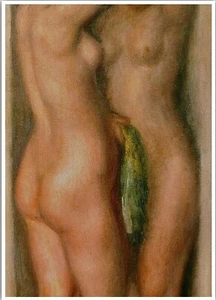 Two FEMALE NUDES Artist RENOIR Measures 4x6" Repro; In Mint Condition - Bild 1 von 1