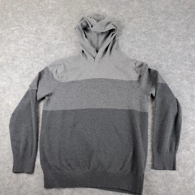 Banana Republic Hoodie Men Medium Solid Gray Long Sleeve Stretch Pullover Casual - Image 1 of 4