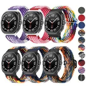 Für Samsung Galaxy Watch Ultra 47mm Smartwatch Nylon Loop Geflochtenes Armband Armband - Bild 1 von 58