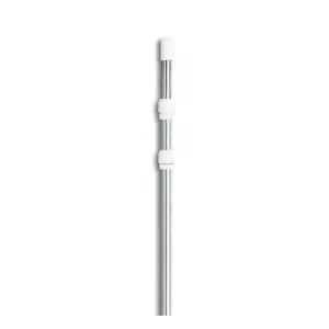 Pool Central Swimming Pool Telescopic Pole 15' Vacuums+Skimmer Adjustable Silver - Picture 1 of 1