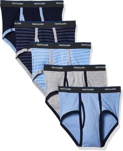 Fruit of the Loom Boys' Boys' Tag Free Cotton Briefs (Assorted Colors) - Picture 1 of 2