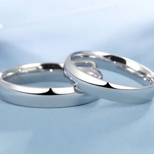 Pt950 Real Platinum Ring Jewelry Women Men Lover Engagement Ring US 6-10  