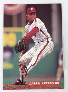 1991 Philadelphia Phillies Medford Photo Card-Darrel Akerfelds 