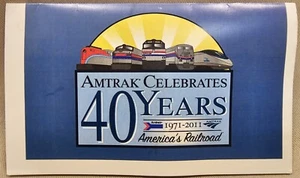 NEW HTF Amtrak 40th Anniversary Employee Only Appreciation Lapel Pin 1971-2011 - Picture 1 of 4