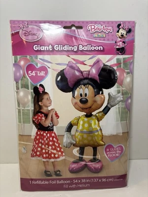 Minnie Mouse Airwalker Balloon 38x54" XL Jumbo Disney Foil Mylar Birthday Party - Image 1 of 2