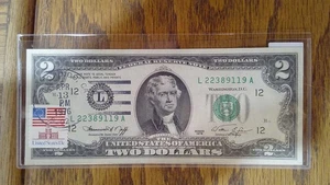 1976 Two Dollar ($2) Bill Uncirculated Escondido, Calif Cancellation Stamp (119) - Picture 1 of 2