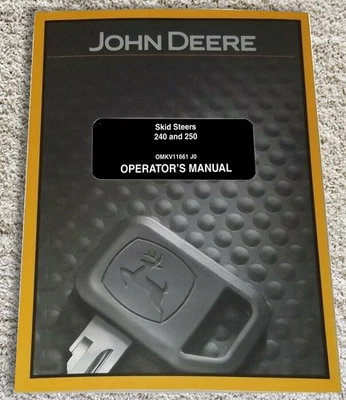 John Deere 240 e 250 minicarregadeira manual do proprietário do operador - OMKV11661 - Imagem 1 de 3