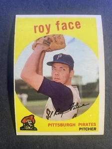1959 Topps Baseball Roy Face Pittsburgh Pirates Card #339 - Picture 1 of 2
