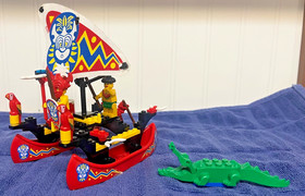 LEGO System Pirates: Islander Catamaran (6256) Nearly Complete. No Box.