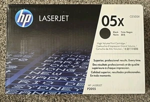 GENUINE HP 05X CE505X BLACK HI-VOLUME TONER CARTRIDGE LaserJet P2035 NEW SEALED - Bild 1 von 2