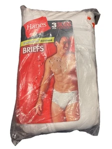 3 Pairs Of Vintage 2004 Hanes underwear comfort soft waistband briefs 3 X large - Picture 1 of 4